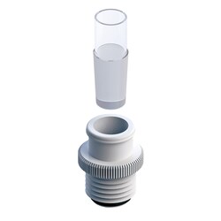 Ace Glass, Inc. #15 Ace thread to 24/40 PTFE adapter, Quantity: Each of
