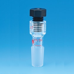 Ace Glass, Inc. Adapter, #7 Ace-Thred top, 24/40 inner bottom, nylon bushing with PTFE ferrule