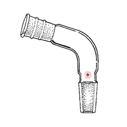 Ace Glass, Inc. Adapter, 105°, 45/50 outer top and inner bottom