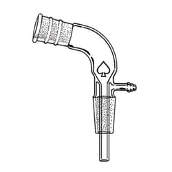 Ace Glass, Inc. Vacuum take off adapter, 24/40 outer top, 24/40 inner bottom,