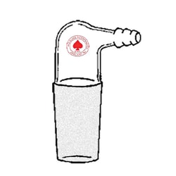 Ace Glass, Inc. Adapter, hose connection, bent, 24/40, Quantity: Each of