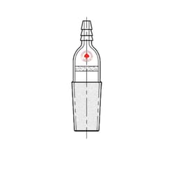 Ace Glass, Inc.&nbsp;Adapter, hose connection, straight, por A, 24/40