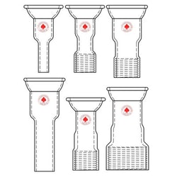 Ace Glass, Inc.&nbsp;Adapter, 28/15 socket joint, #15 Ace-Thred end