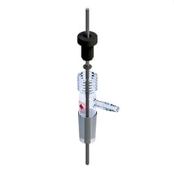 Ace Glass, Inc. Adapter, 29/42, 3/8in size D hose connection, #11 Ace-Thred