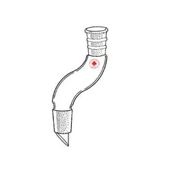 Ace Glass, Inc. 14/23 offset adapter with drip tip, Quantity: Each of 1