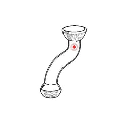 Ace Glass, Inc. OFFSET ADAPTER, 35/25, Quantity: Each of 1
