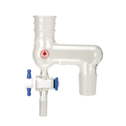 Ace Glass, Inc.&nbsp;Adapter, distillation, 45/50 upper & lower joints, 3/4inSwagelok stopcock fitting