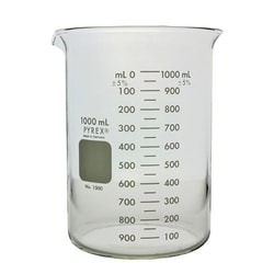Ace Glass, Inc. Beaker, 250mL, 68mm OD, 90mm height, cs/48, sp/12, 1000-250graduation range 25-200mL, graduation interval 25mL