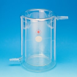 Ace Glass, Inc. Beaker, 5L, jacketed, glass hose connections for 7/16 or