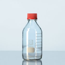 Ace Glass, Inc. Lab bottle, Duran, 1L, plain, pouring ring & PTFE lined