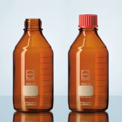 Ace Glass, Inc. Lab bottle, Duran, 15L, amber, GL 45, no ring or cap, cs/1