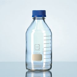 Ace Glass, Inc. Lab bottle, Duran, 50mL, plain, pouring ring & GL 32 PP