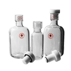 Ace Glass, Inc. Safety storage bottle, 125mL, epoxy coated, complete with5846-47 back seal plug