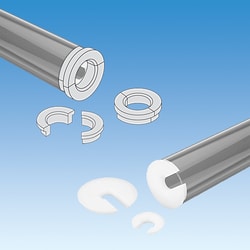 Ace Glass, Inc. 57mm ID 33.5cm long acrylic safety shield without the use with Michel-Miller chromatography columns.