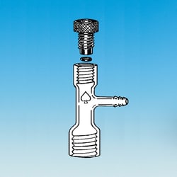 Ace Glass, Inc.&nbsp;#7-#25 feed tube with hose connection