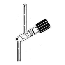 Ace Glass, Inc.&nbsp;Adapter, O-ring grooved 3/8in tube with 0-8 stopcock valve