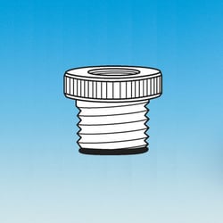 Ace Glass, Inc. Adapter, #36 Ace-Thred™; to 1/4in FNPT, 7/16indrill-thru, nylon