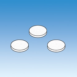 Ace Glass, Inc. 100 micron polyethylene filter for #50 threaded adapters.