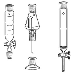 Ace Glass, Inc. Neutral oil determination apparatus, complete consists of our code -02 reservoir, code -06 column, code -08 flask, code-14 base and code -20 extension tube