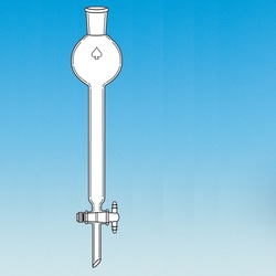 Ace Glass, Inc. 30mm ID x 25cm chromatography column, #3 stopper top, 250mLreservoir, without filter disc