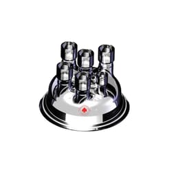 Ace Glass, Inc. Head, 150mm Duran flange, O-ring groove, #15 center, (4)#15, (1)#7