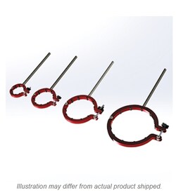 Ace Glass, Inc. Clamp, 150mm ID, bolt latch closure, Viton; inner cushions,