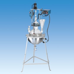 Ace Glass, Inc. 12L complete reactor assembly. Tall support raises mantle36"