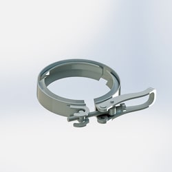 Ace Glass, Inc. Flange clamp, 100mm (4in), release, Quantity: Each of 1