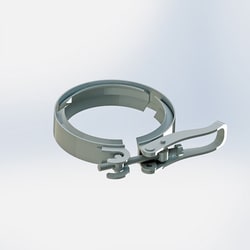 Ace Glass, Inc. Flange clamp, 60mm(2in), SS, quick release, Quantity: Each