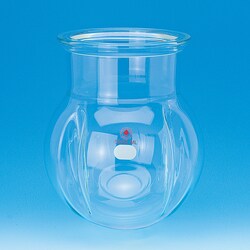 Ace Glass, Inc. Flask, reaction, 12L, indents, 6in grooved flange, Quantity: