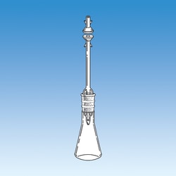 Ace Glass, Inc. Arsenic limit test distillation apparatus, flask, chimney,