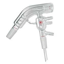 Ace Glass, Inc. Short path still body, vacuum jacketed with Vigreux indents, 24/40 path joints, 10/30 thermometer joint