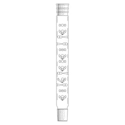 Ace Glass, Inc. Vigreux column, 24/40, 8 inch effective length, Quantity: