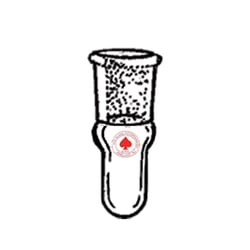 Ace Glass, Inc. Receiver, Kuderna-Danish, 15mL, 19/22, no hooks, ungraduated