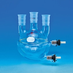 Ace Glass, Inc. Flask, half-jacketed, three neck, 3L, 34/45 center, (2)