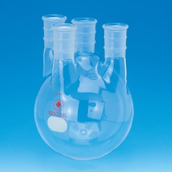 Ace Glass, Inc. Flask, round bottom, four neck, 72L, 45/50 center, 45/50