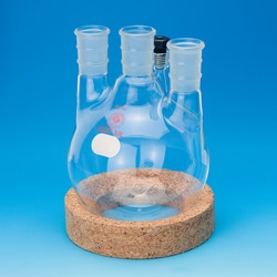 Ace Glass, Inc. Flask, round bottom, heavy wall, four neck, 500mL, 29/40 center, (2) 24/40, (1) #7 sides
