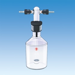 Ace Glass, Inc. Bottle, gas washing, 500mL, porosity B fritted disc, Ace-Threds