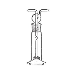 Ace Glass, Inc. 500mL gas wash stopper only, porosity C, Quantity: Each