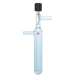 Ace Glass, Inc. Bubbler, No-Air, metering valve, 9mm OD tube-end sidearms,