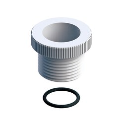 Ace Glass, Inc. 15mm Ace-Thred PTFE bushing, -110 FETFE O-ring, accepts12.5-14mm