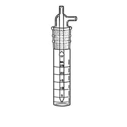 Ace Glass, Inc. Stopper, impinger, tube end inlet/outlets, 24/40, calibrated