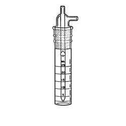 Ace Glass, Inc. Midget bubbler complete with 0-30mL bottle and stopper,
