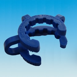 Ace Glass, Inc. Joint clips, 19/22, Keck; type, POM acetal resin, not for positive pressure use, blue, pk/10