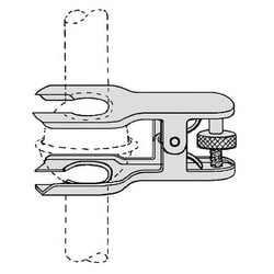 Ace Glass, Inc. 50/30 SS screw lock pinch clamp, Quantity: Each of 1