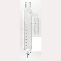 Ace Glass, Inc. Receiver, moisture test, Barrett type, 1L, 45/50 joints, bottom PTFE stopcock, 10mL graduations