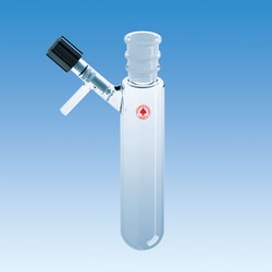 Ace Glass, Inc. Tube, reaction/storage, 25mL, 14/20 standard taper neck, 0-4Hi-Vac valve side arm, No-Air