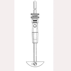 Ace Glass, Inc. Stirrer assembly, 24/40 bearing, glass shaft, PTFE blade, for 250-500mL flasks