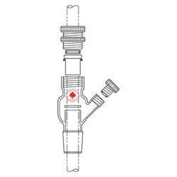 Ace Glass, Inc.&nbsp;Complete 34/45 10mm bearing, debris trap style