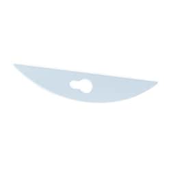 Ace Glass, Inc.&nbsp;Glass stir blade, 19x76mm, 10mm shafts